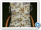 beige mit Blume braun gelb